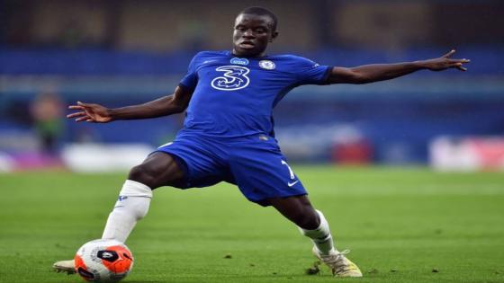 Chelsea's French midfielder N'Golo Kante controls the ball during the English Premier League football match between Chelsea and Watford at Stamford Bridge in London on July 4, 2020. (Photo by Glyn KIRK / POOL / AFP) / RESTRICTED TO EDITORIAL USE. No use with unauthorized audio, video, data, fixture lists, club/league logos or 'live' services. Online in-match use limited to 120 images. An additional 40 images may be used in extra time. No video emulation. Social media in-match use limited to 120 images. An additional 40 images may be used in extra time. No use in betting publications, games or single club/league/player publications. /